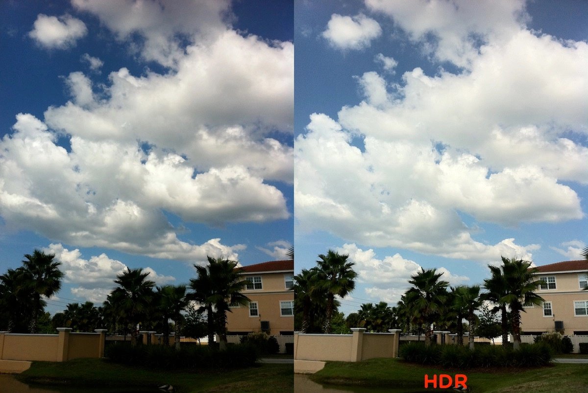 iPhone screen, HDR video
