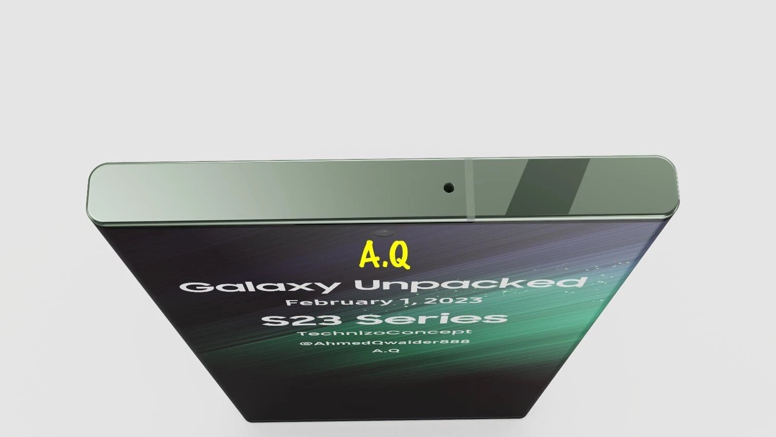 Samsung Galaxy S23 Ultra, flat screen