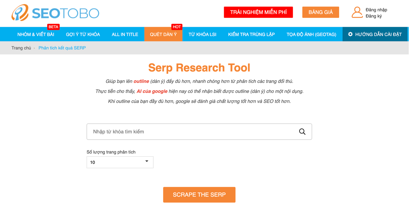 SEO tools - Seotobo